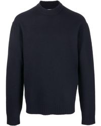 Jil Sander Andere materialien sweater in Schwarz für Herren Herren Bekleidung Pullover und Strickware Rundhals Pullover 