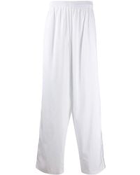 Balenciaga Slouchy Wide-leg Track Trousers - White