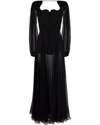 Versace Sweetheart-neck Maxi Dress - Black