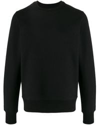 Y-3 Tonal-logo Crew-neck Sweatshirt - Black