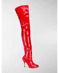 Stuart Weitzman Stivali Vienna 100 - Rosso
