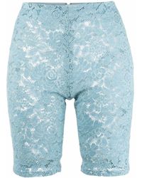 Damen Bekleidung Kurze Hosen Mini Shorts Sparen Sie 13% Stella McCartney Shorts mit Leoparden-Print in Blau 