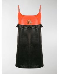 Prada Panelled Slip Dress - Black