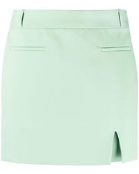 The Attico Edie Mini Skirt - Green