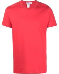 Comme des Garçons T-Shirt mit Rundhalsausschnitt - Rot