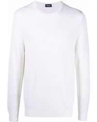 Drumohr Cable-knit Cotton Jumper - White