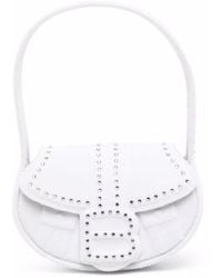 forBitches Embossed Rounded Tote Bag - White