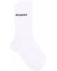 Jacquemus Calzini le chaussettes bianchi in cotone - Bianco
