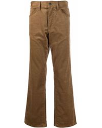 Department 5 Corduroy Boot-cut Trousers - Brown