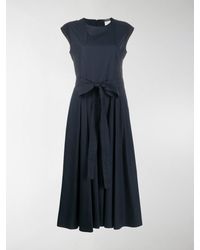 Max Mara Belted Midi Dress - Blue