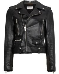 Saint Laurent Leather jackets for Women | Online Sale up to 64% off | Lyst