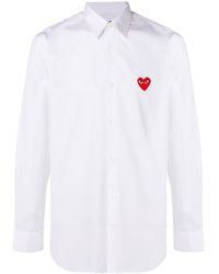 COMME DES GARÇONS PLAY Heart Shirt - White
