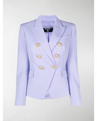 Balmain Blazer doppiopetto - Viola