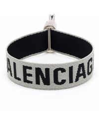 Balenciaga Logo Party Bracelet - Grey