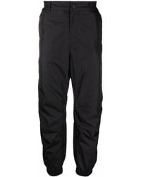 3 MONCLER GRENOBLE Cuffed Straight-leg Trousers - Black