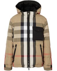 Burberry - Reversible Check Puffer Jacket - Lyst