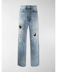balenciaga multi zip high waisted jeans