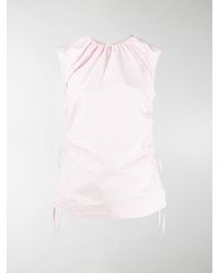 Marni Top smanicato con ruches - Rosa