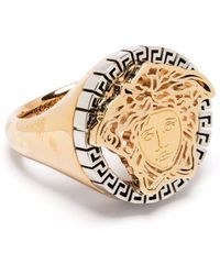 Versace Medusa Signet Ring - Metallic