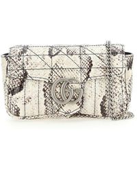 gucci python shoulder bolsa