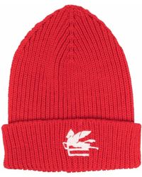 Etro Embroidered-logo Knitted Beanie