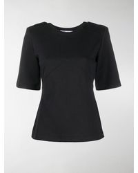 Max Mara Parole Embellished Cotton-jersey T-shirt - Black