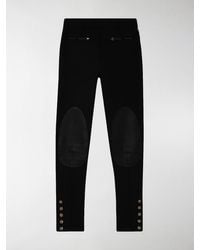 Burberry Panelled Skinny Trousers - Black