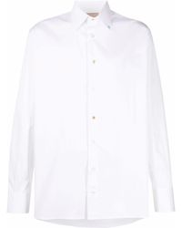 Federico Curradi Jewel-embellished Cotton Shirt - White