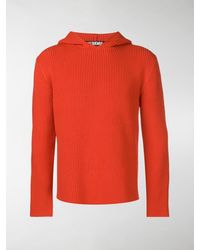 Jacquemus La Maille Capuche Hoodie - Red