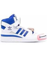 high top adidas with strap