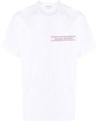 Alexander McQueen T-shirt a maniche corte - Bianco