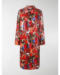 Marni Cappotto con stampa floreale - Rosso