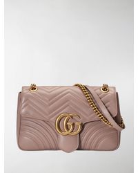 gg marmont medium matelassé leather top handle shoulder bag