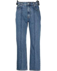 JW Anderson Denim Logo Bootcut Jeans in Red - Save 45% Blue Womens Jeans JW Anderson Jeans 