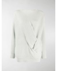 Max Mara Knot Detail Knit Jumper - Grey