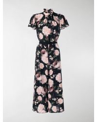 Erdem Floral Cropped Jumpsuit - Black