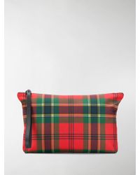 Alexander McQueen Multicolour Polyamide Beauty Case - Red