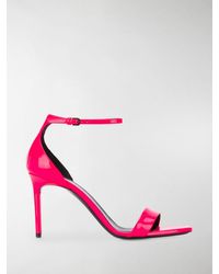 Saint Laurent 'Amber' Sandalen - Pink