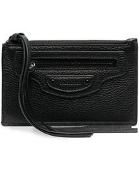 Balenciaga Leather Neo Classic Flap Wallet in Black for Men | Lyst
