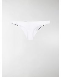 DSquared² Bikinihöschen mit Logo - Weiß