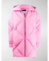 MSGM Padded Detachable Sleeves Coat - Pink