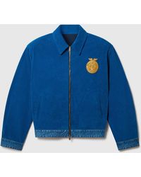Stella McCartney - Corduroy Panel Denim Jacket - Lyst