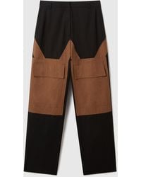 Stella McCartney - Washed Cotton Cargo Trousers - Lyst