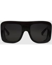 Stella McCartney - Chunky Straight-edge Sunglasses - Lyst