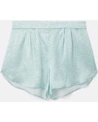 Monogram printed silk shorts - Stella McCartney - Women | Luisaviaroma