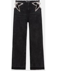 Stella McCartney - Star Cut-out Low-rise Jeans - Lyst