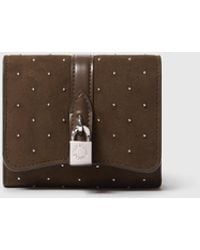 Stella McCartney - Ryder Studded Tri-Fold Wallet - Lyst