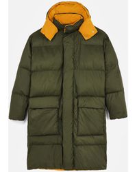 Stella McCartney Lange wattierte Jacke Olaf - Grün