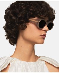 Stella McCartney - Falabella Oval Sunglasses - Lyst