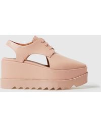 Stella McCartney - Elyse Slingback Platform Shoes - Lyst